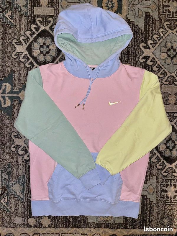 Sweat Nike Sportswear Multicolore XS Unisexe Hoodie Pastel
