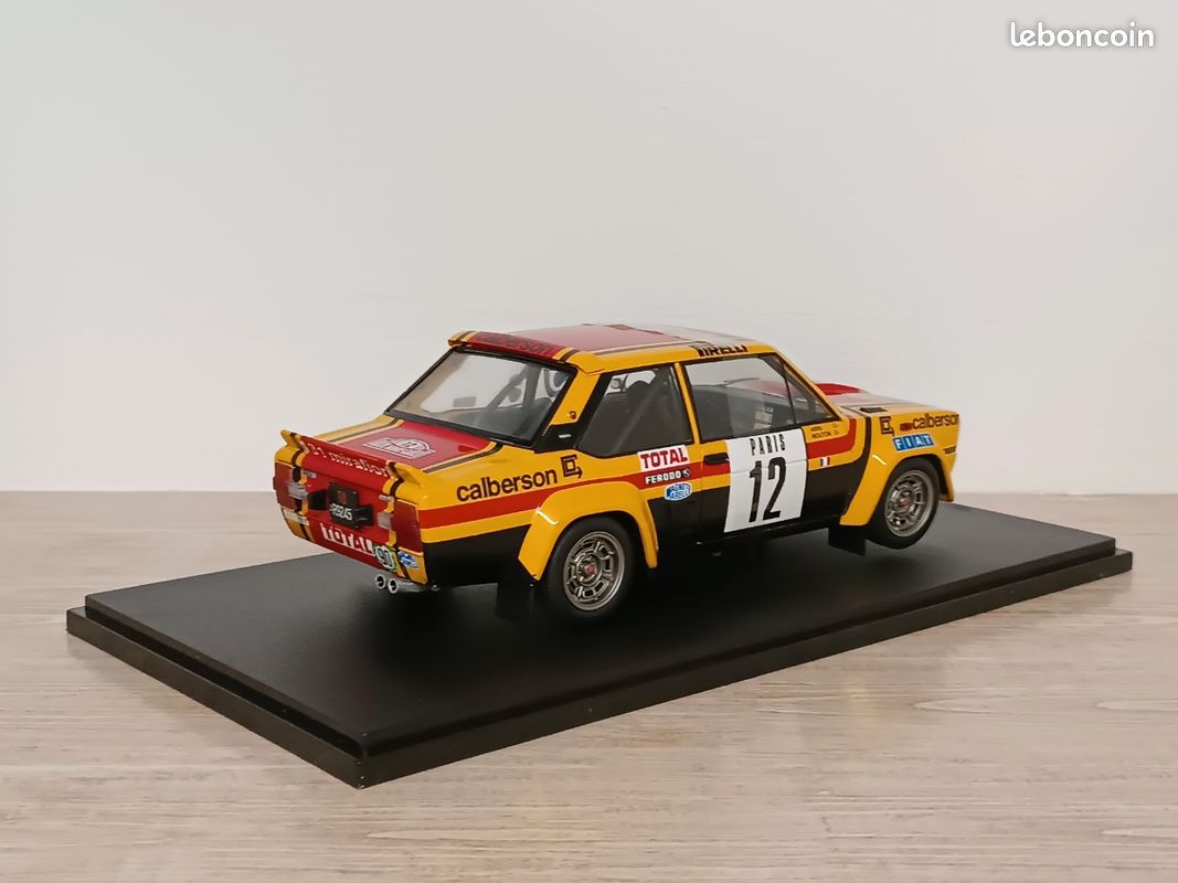 Modèle Réduit Fiat 131 Abarth Jaune 1/18 Par Solido - Référence S1806006 - Neuf