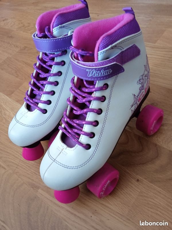 Rollers Quad roues roses et violets taille 36 femme ou