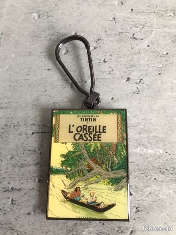Porte clé Tintin et l’Oreille Cassée « Coinderoux » années 80