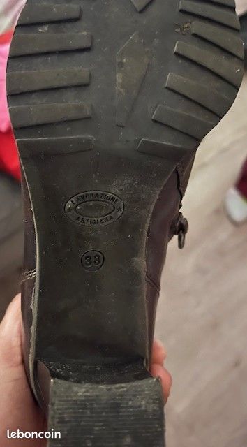 Bottines / Boots SALAMANDER marron foncé T38 (image 2)