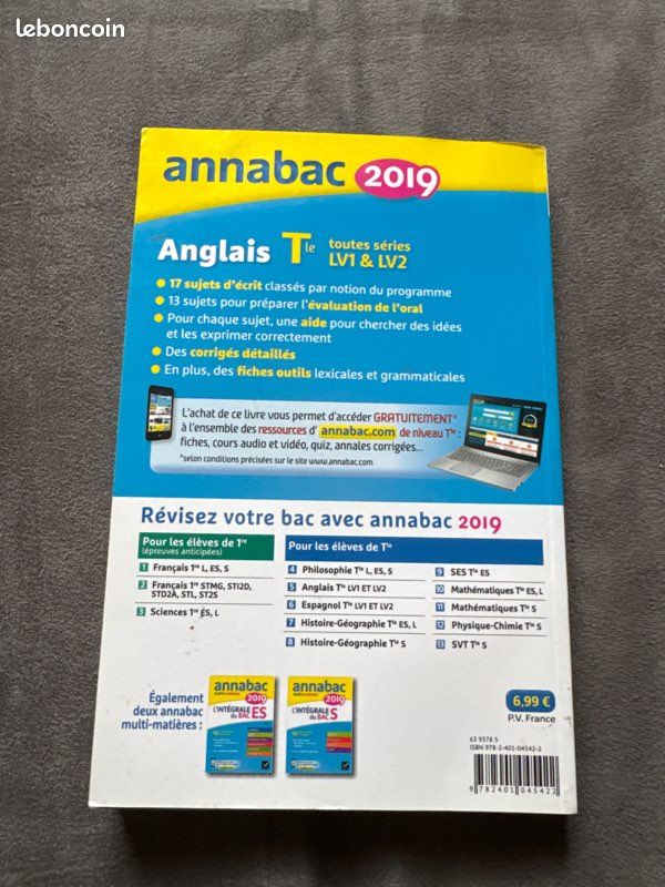 ANNABAC ANGLAIS T LV1 et LV2 (image 2)