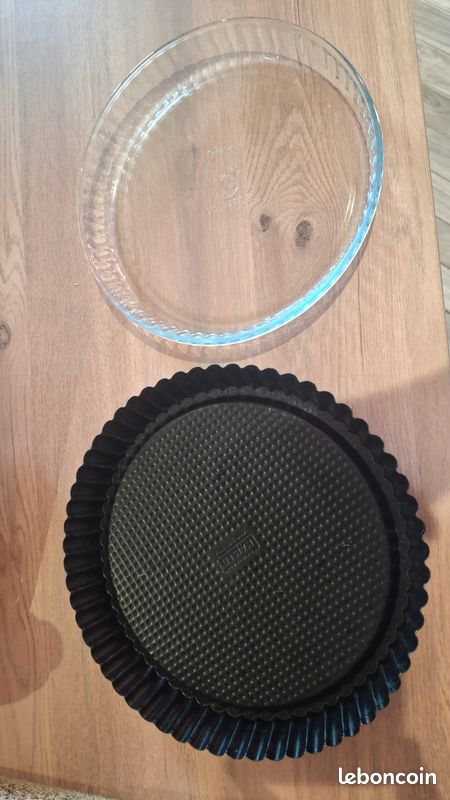 Lot de 2 plats à tarte (image 1)