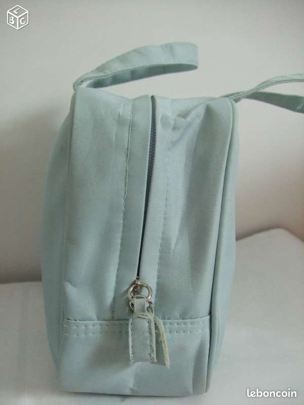 Joli Sac main Mallette Rectangle Bleu Pastel NEUVE (image 2)