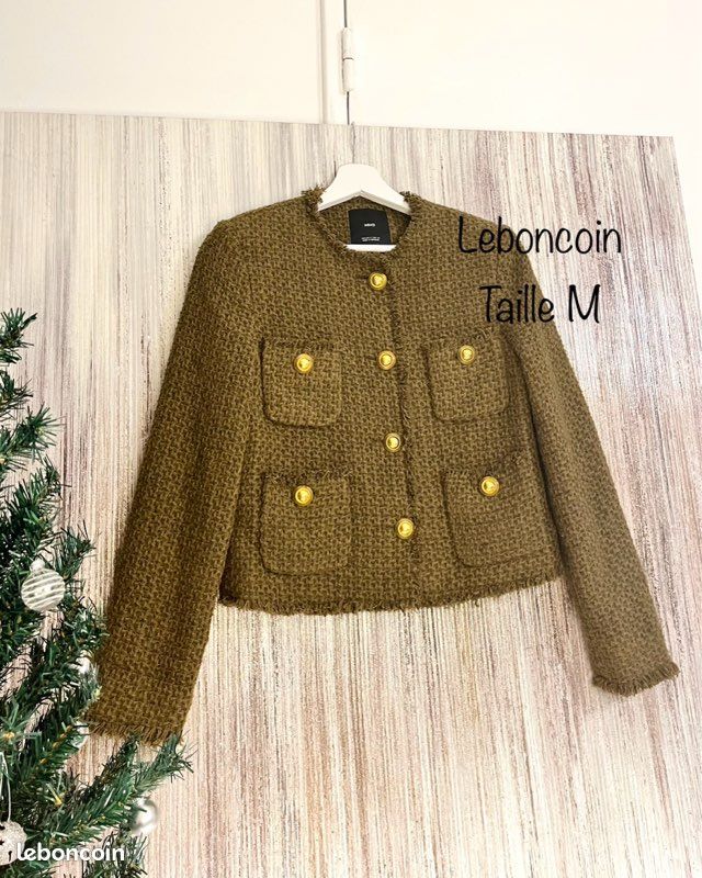 Manteau Balançoire Femme George Vert Moutarde - Taille UK 10 - Double Boutonnage, 3 Boutons - Occasion Très Bon état