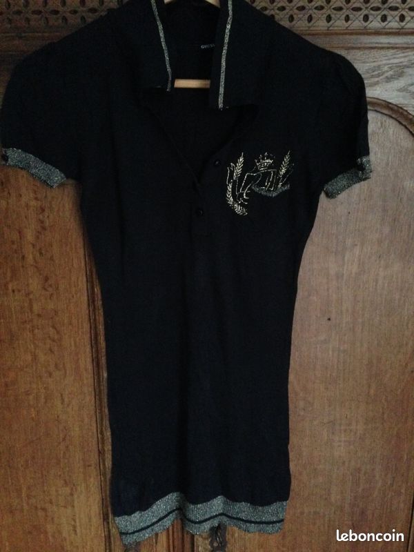 Haut Guess noir et doré taille S (image 1)