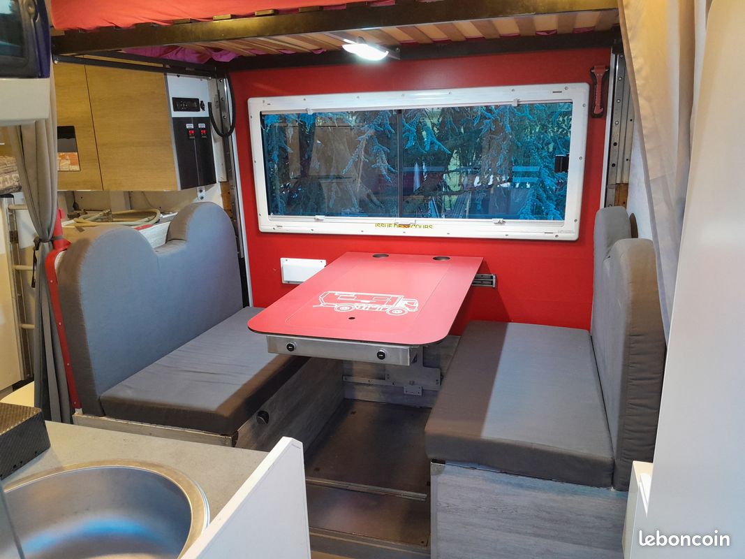 Red Midliner Camping-car 4x4 Renault Midliner VASP 7 places camion aménagé PL TDM ...