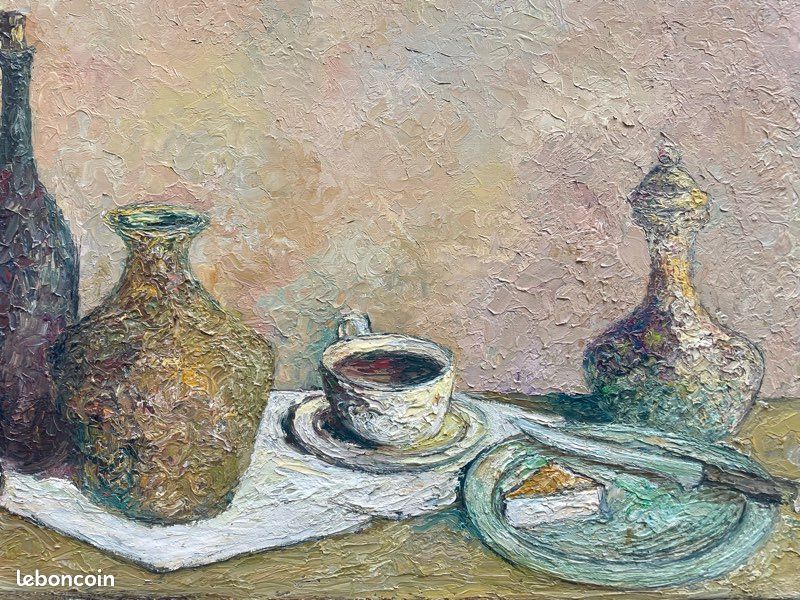 Nature morte à l’huile signée 1960’s (image 3)