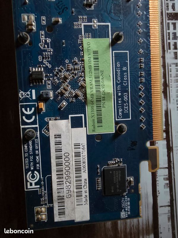 Carte graphique ATI Radeon X1300 512Mo PCI-E - Sorties: DVI / Composite (image 3)