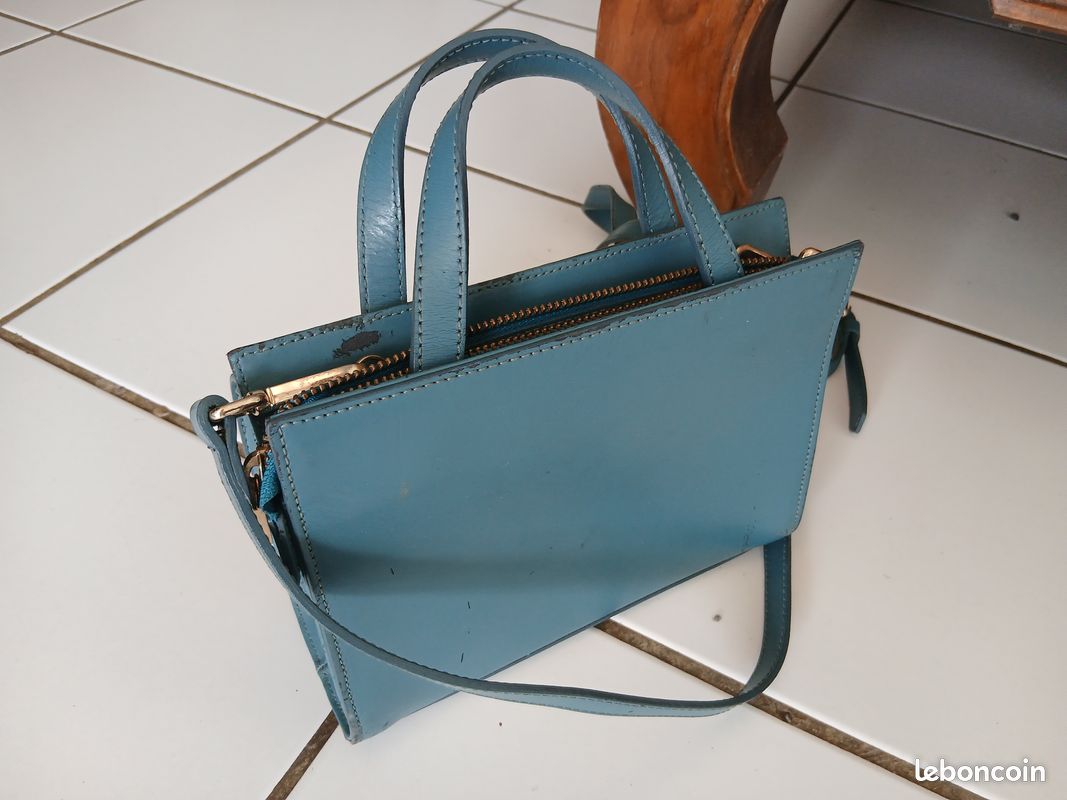 Sac à main petit cuir véritable Galerie Lafayette Accessoires