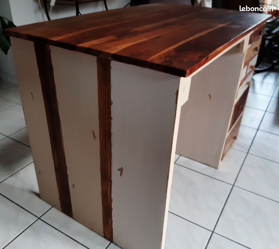 Bureau en bois massif recyclé Maison du monde (image 4)