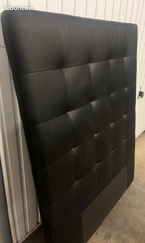 Tête de lit capitonnée noire 90cm X 120cm (image 3)