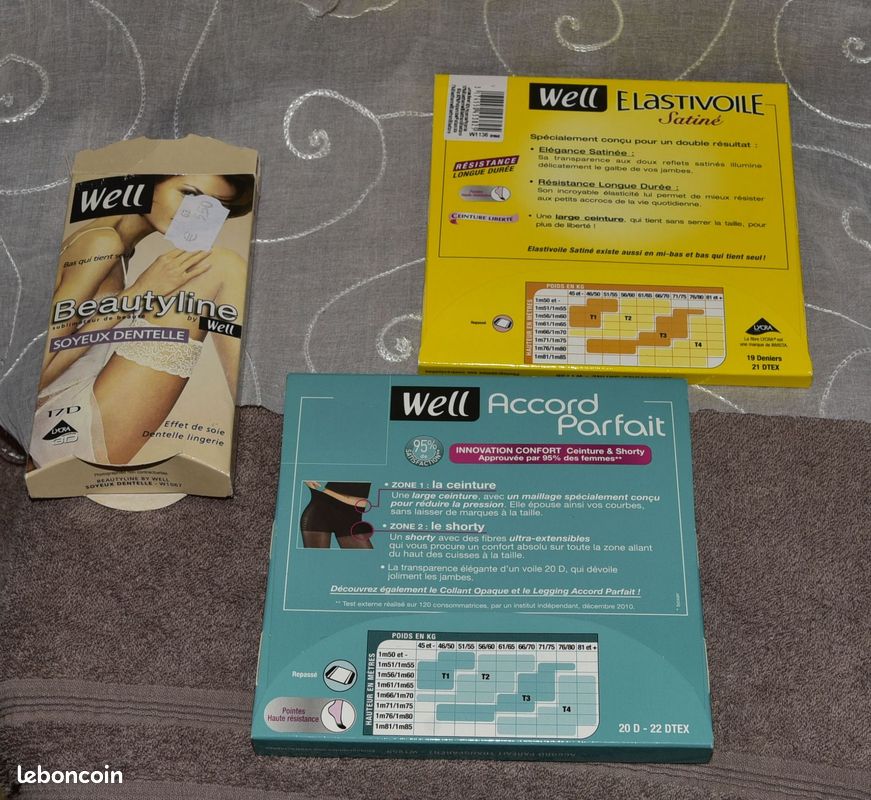 5 Collants et une paire de bas marque Well taille 1 (image 2)