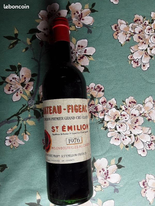 CHATEAU FIGEAC SAINT EMILION 1976 1er grand cru classé 2 bouteilles (image 2)