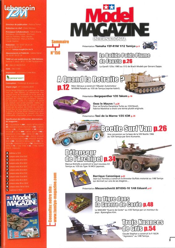 Tamiya Model Magazine N°156 (TMM 156) (image 2)