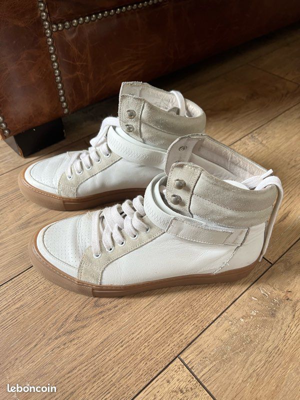 Baskets Blanches Chaussure The Kooples Basket Kooples Sale