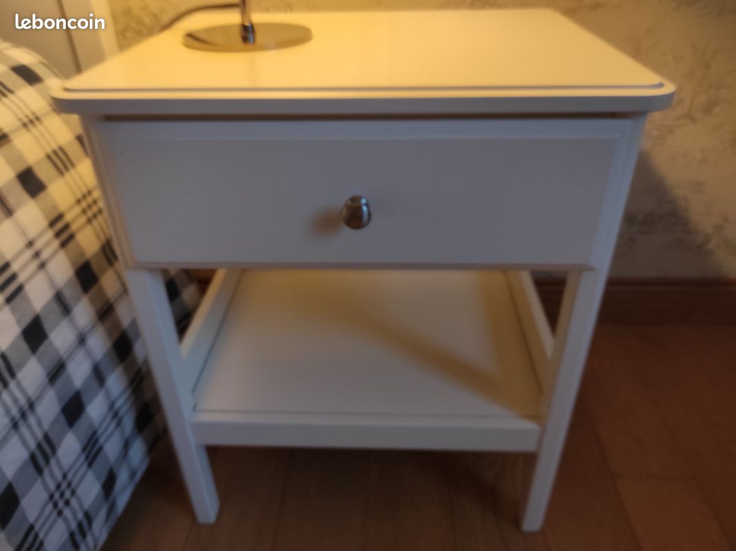 Chevet blanc ikea (image 1)