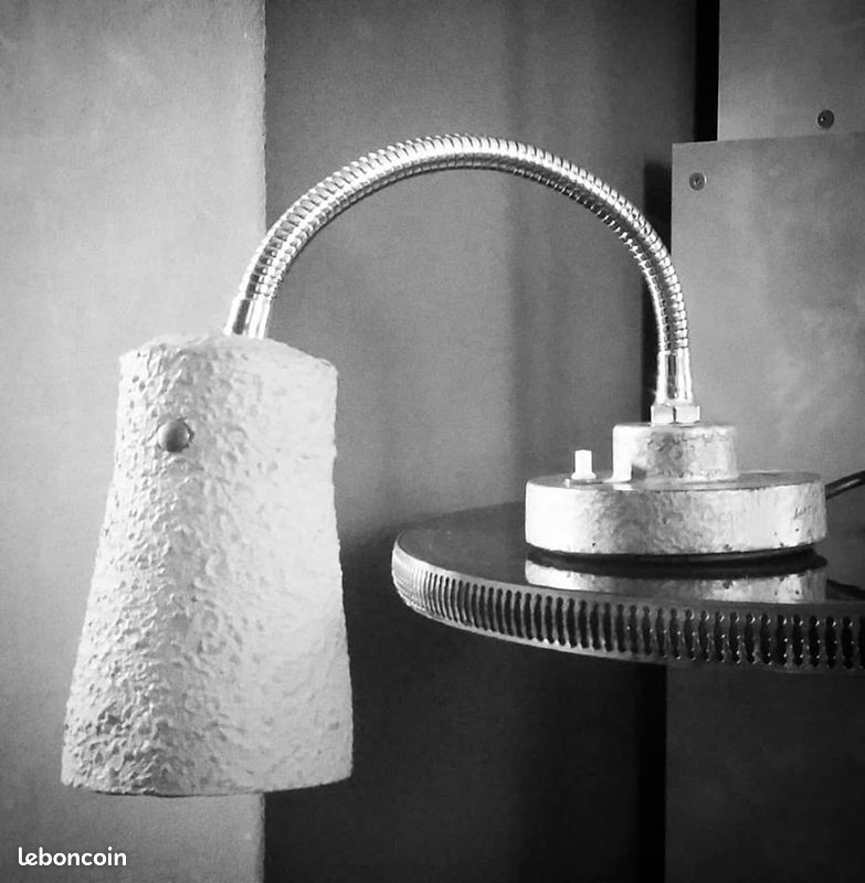 Lampe industrielle COGIT, atelier, loft, usine, indus, vintage, déco, design, France 1950/60 (image 1)