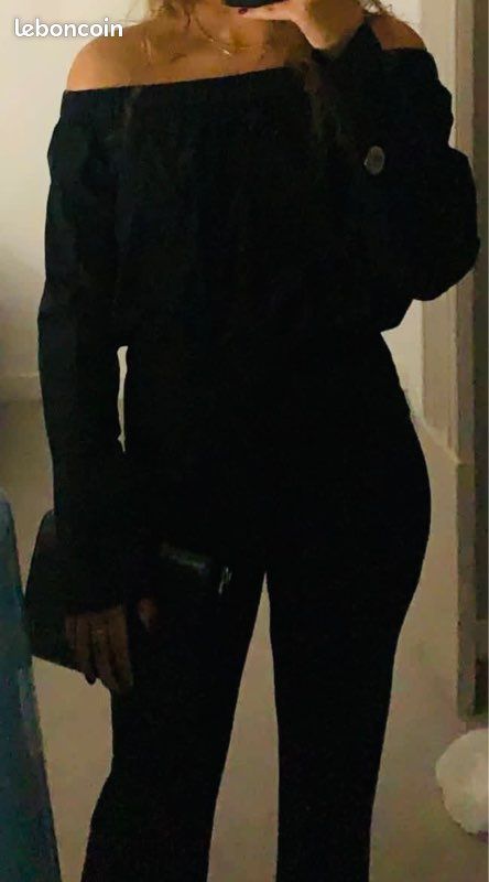 Élégant Haut Noir T xs /s neuf / Zara (image 1)