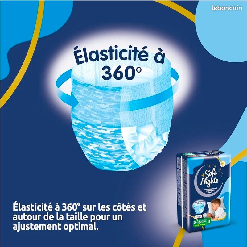 Couche de base enfant - 500 gris/jaune - Bleu Marine, Jaune Orang