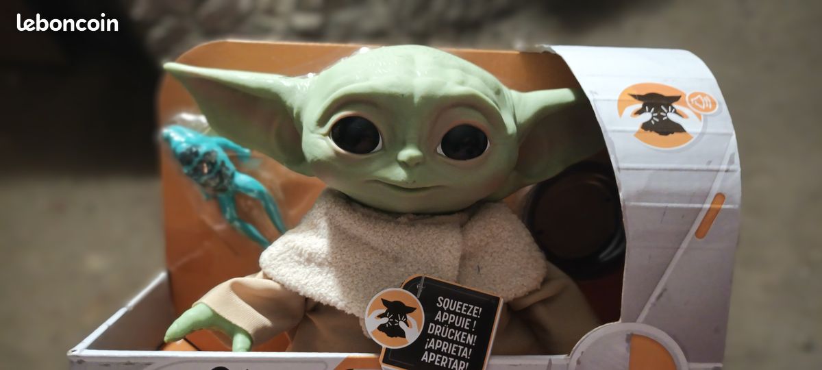 Peluche interactive Baby Yoda The Child, Star Wars Mandalorian, neuve (image 1)