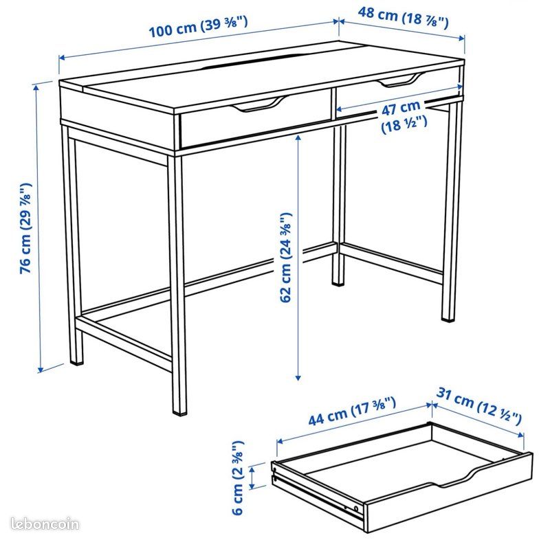 Bureau Alex IKEA (image 5)