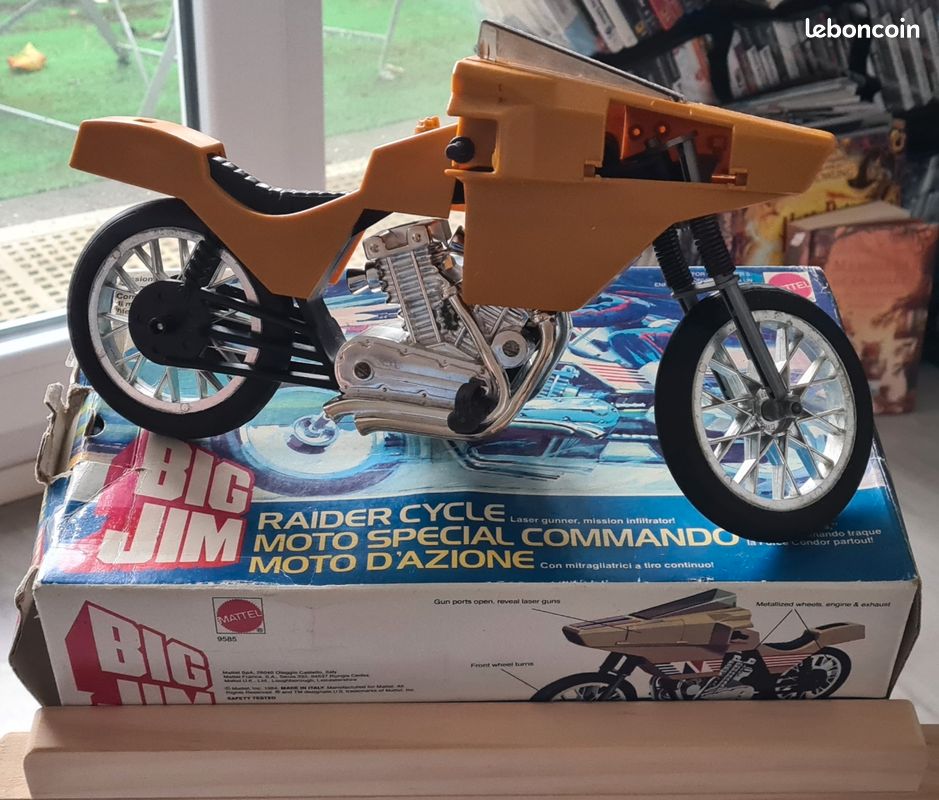 Big Jim Mattel Commando Parlant Années 80, Boîte Variante Rare Réf 9614, Bon état