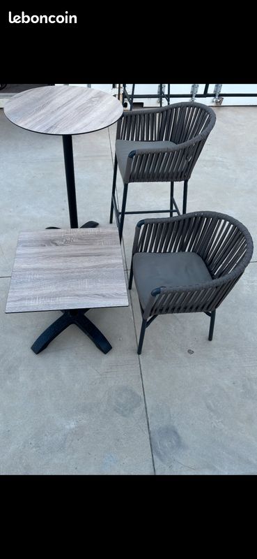 Terrasse Table Basse et haute (image 2)