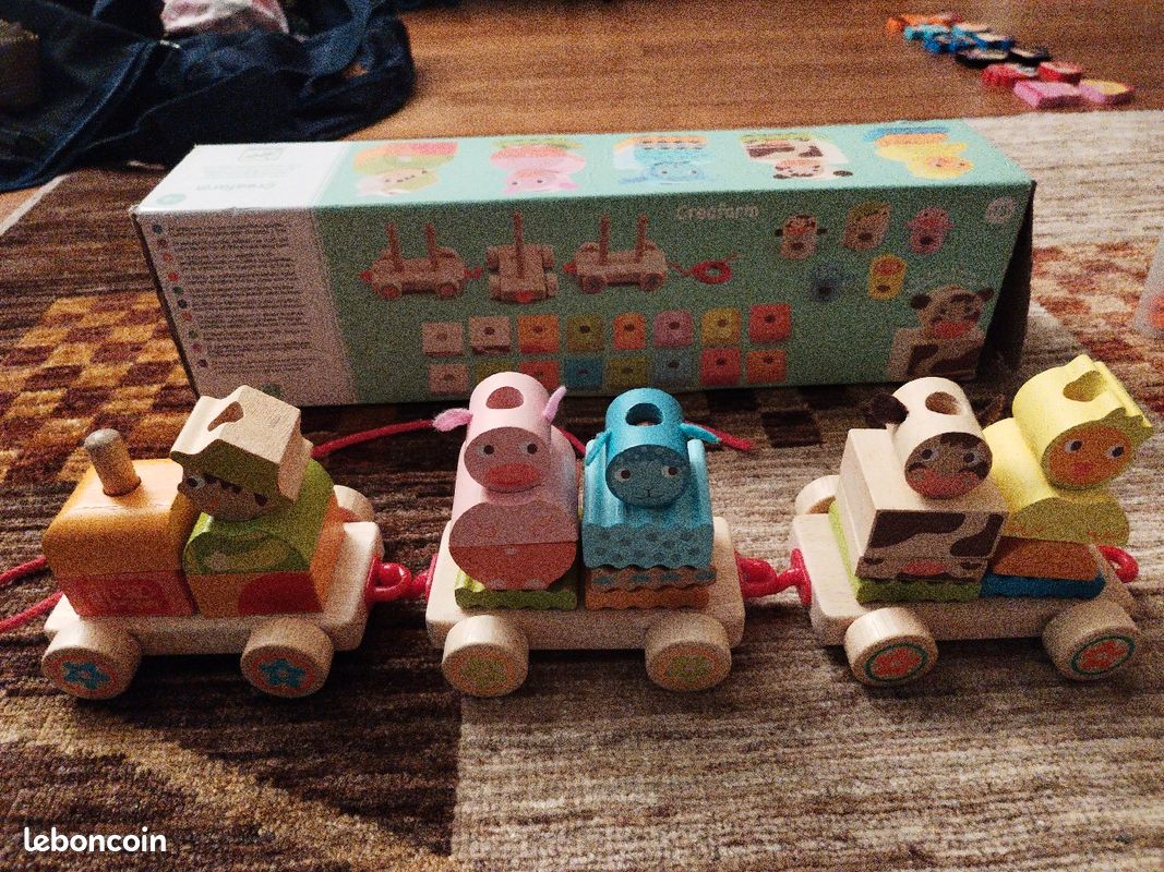 JOUET Djeco Creafarm train en bois (image 6)