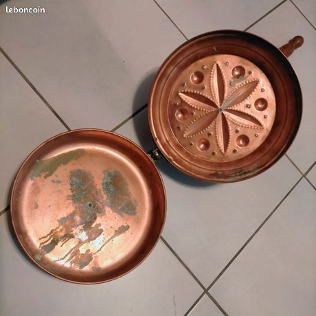 Roaster en châtaignier ancien de qualité George III en cuivre