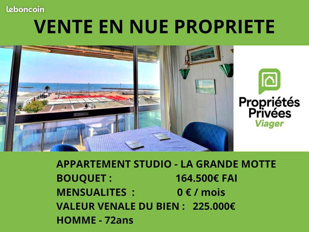 Appartement 1 pièce 44 m² · à La Grande-Motte · 44 m² · 164 500 €
