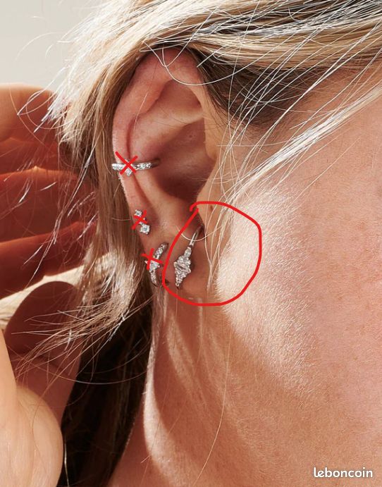 Boucle d'oreille NEBULEUSE Maria (image 4)