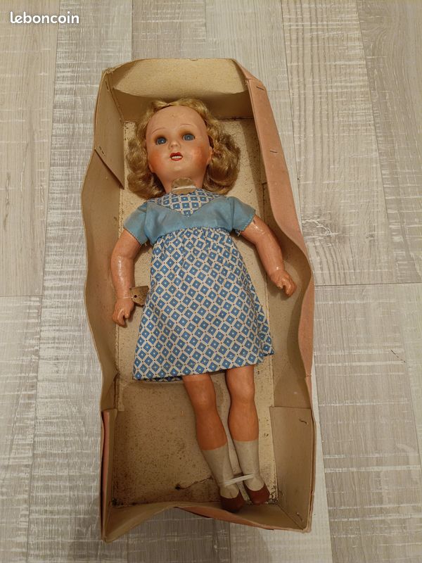 Ancienne Robe Pour Poupée Bébé Eden – Fabrication Française – Vintage