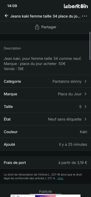Jeans femme taille 34 (image 4)