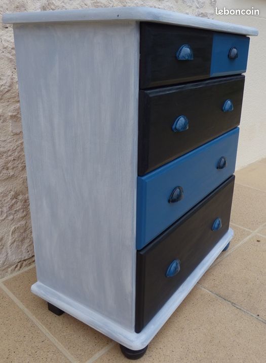 Commode 5 tiroirs en pin massif (image 5)
