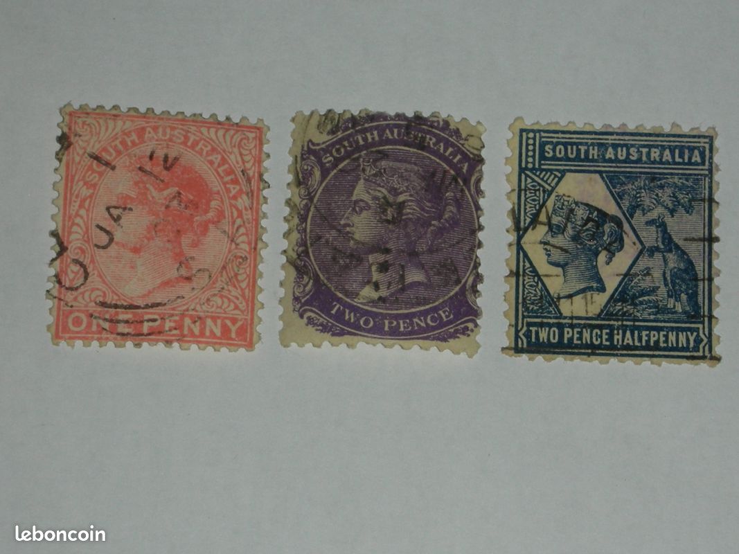 Timbres Australie du Sud ancienne colonie GB - Collection Timbres Australie du Sud ancienne colonie GB - Collection