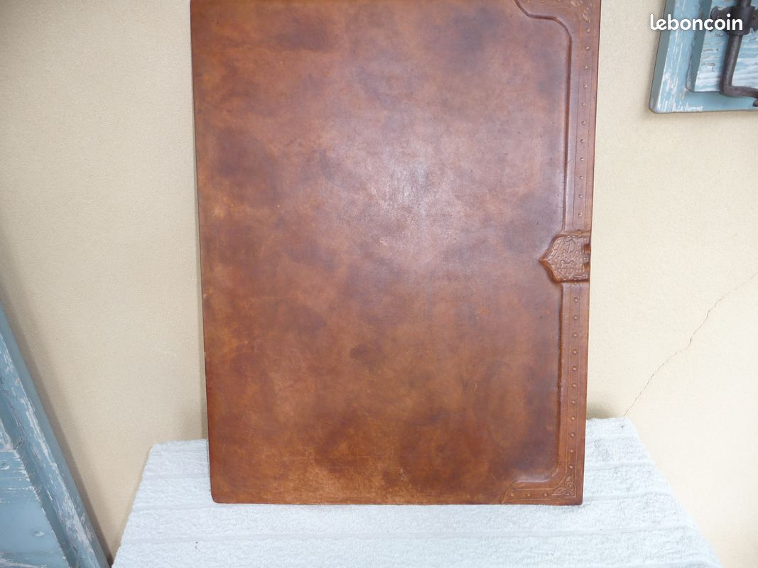 Grand sous-main de bureau en cuir (image 4)