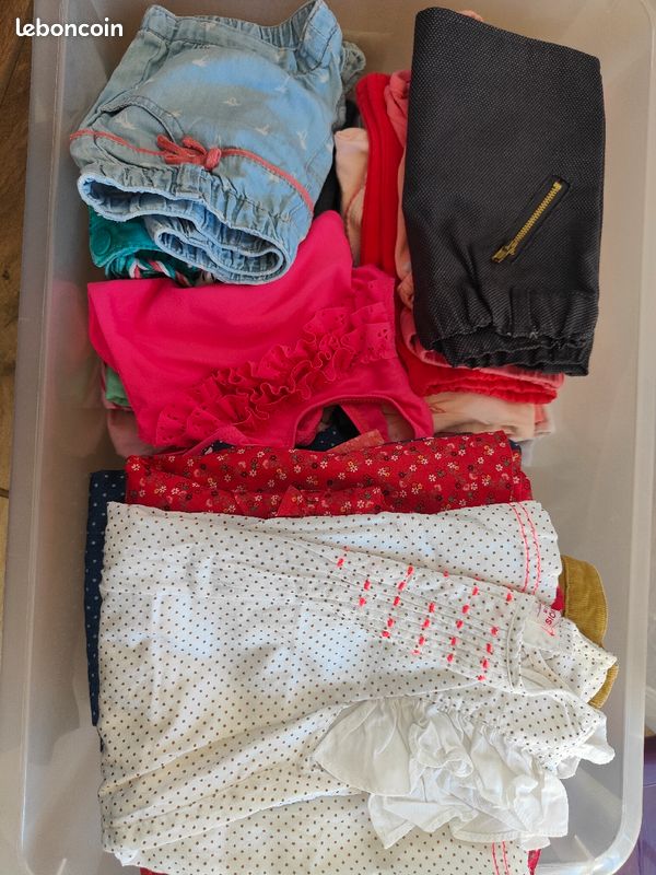 Lot vêtements enfants Fille 18 mois (45 articles) (image 2)
