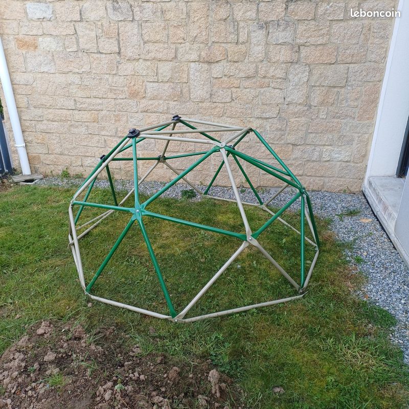 Yosamy Dôme D'escalade Pour Enfants – Structure Semi-circulaire Intérieur/extérieur – Charge 70 Kg – Vert – Motricité Et Social