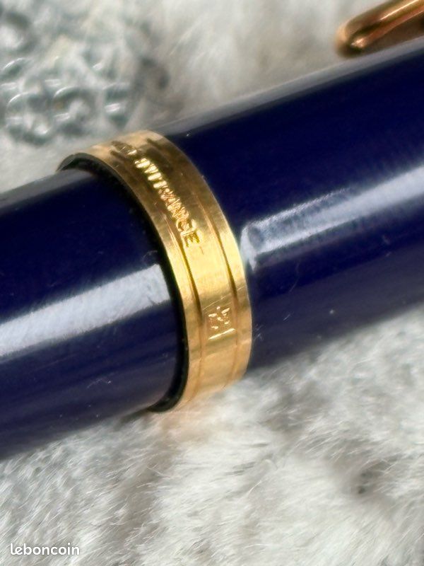 Stylo Porte-mines Waterman Gentleman Laqué Bleu Royal Et Plaqué Or 18 Carats - Occasion - Pièce Rare Et Prestigieuse