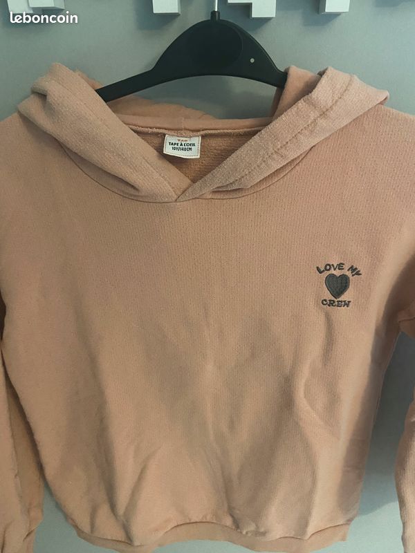Sweat fille à capuche tape à l'oeil taille 10 ans (image 3)