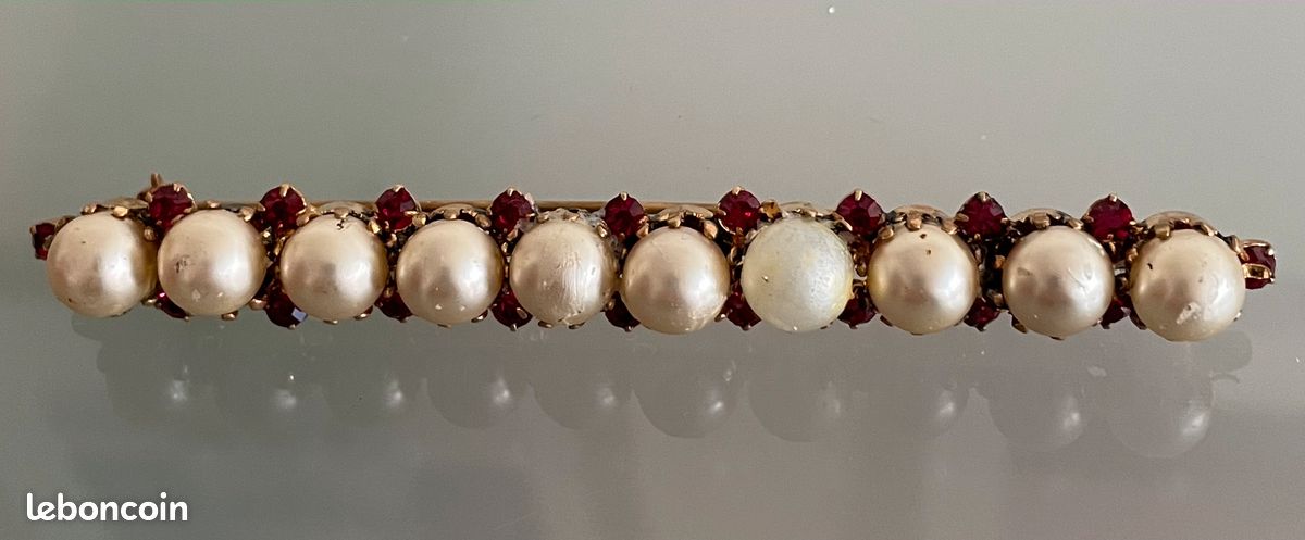 Broche, ligne perles (image 1)