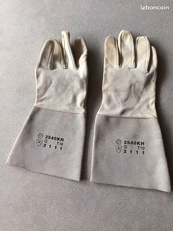 DIAMOND DESIGNS Gants de Baseball Batteur Manchette Longue Blanc Tan