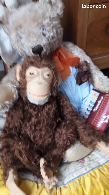Ancienne Peluche Singe À VENDRE! - FR