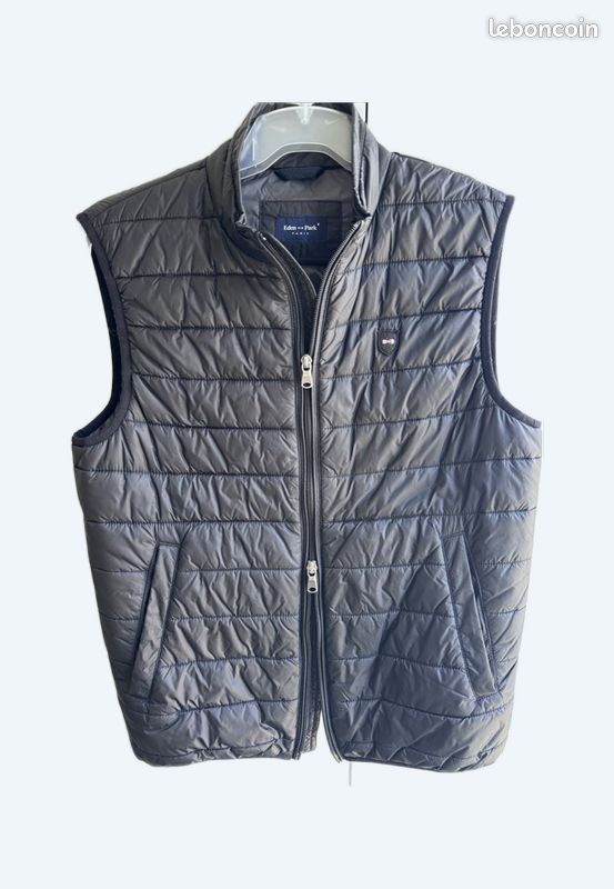 HOT Quilted Vest Vest Eden Park Veste Sans Manche Noir Eden - Main Image
