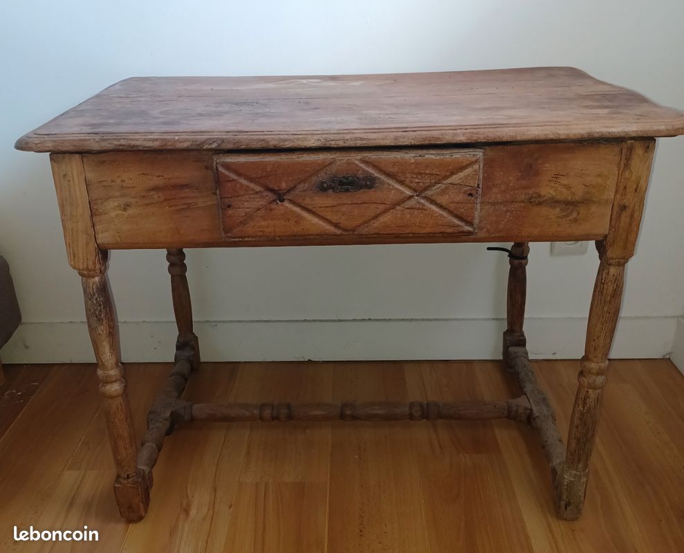 Table bureau en chêne (image 1)