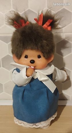 VINTAGE AJENA PELUCHE GRAND-PÈRE PAPI PAPY KIKI LE VRAI 80s Monchhichi Sekiguchi EUR 69,99