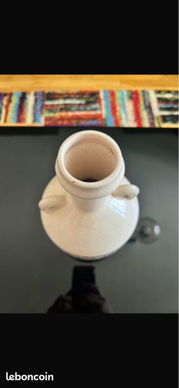 Vase vintage en céramique craquelée (image 5)