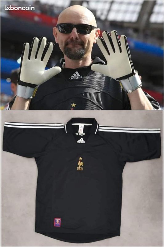 ⚽ Maillot gardien FABIEN BARTHEZ (99/2000) noir (image 3)