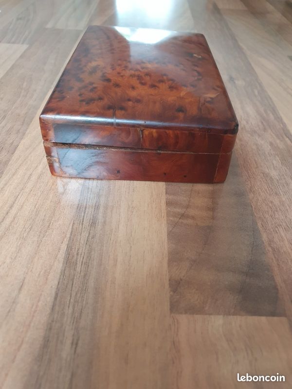 Boite loupe bois ancienne marqueterie (image 8)